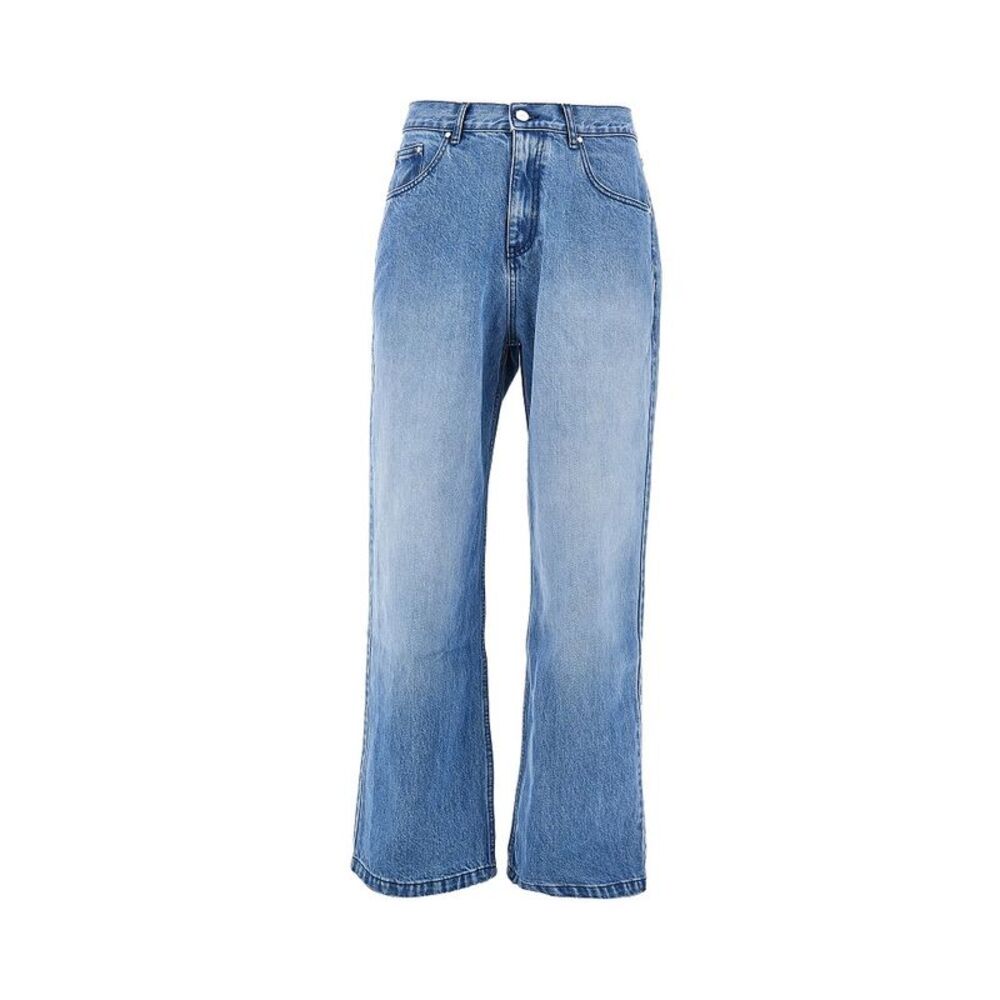Arte Men Circle Logo Embroidery Relaxed Fit Jeans